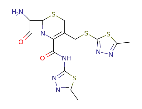 7-amino-3-(5-methyl-[1,3,4]thiadiazol-2-ylsulfanylmethyl)-8-oxo-5-thia-1-aza-bicyclo[4.2.0]oct-2-ene-2-carboxylic acid (5-methyl-[1,3,4]thiadiazol-2-yl)-amide