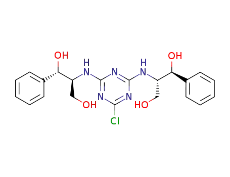2-chloro-4,6-bis{[(2S,3S)-1,3-dihydroxy-3-phenylprop-2-yl]amino}-1,3,5-triazine