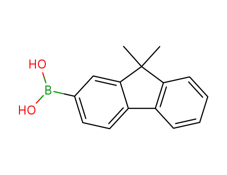 Molecular Structure of 333432-28-3 (9,9-Dimethyl-9H-fluoren-2-yl-boronic acid)