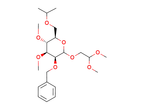 (3S,4S,5R,6R)-3-Benzyloxy-2-(2,2-dimethoxy-ethoxy)-6-isopropoxymethyl-4,5-dimethoxy-tetrahydro-pyran