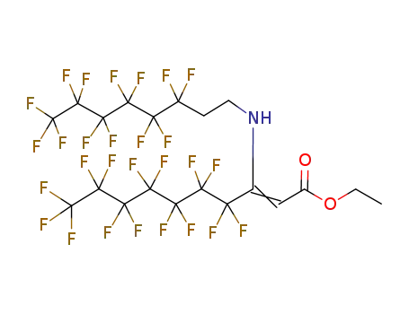 (Z)-4,4,5,5,6,6,7,7,8,8,9,9,10,10,10-Pentadecafluoro-3-(3,3,4,4,5,5,6,6,7,7,8,8,8-tridecafluoro-octylamino)-dec-2-enoic acid ethyl ester