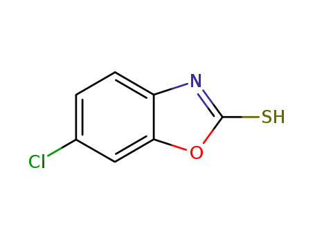 Molecular Structure of 22876-20-6 (6-Chloro-2-benzoxazolethiol)