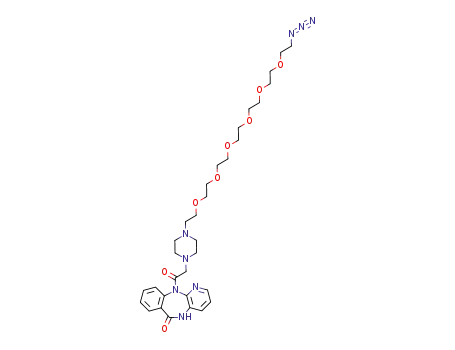 11-{[4-(2-{2-[2-(2-{2-[2-(2-azido-ethoxy)-ethoxy]-ethoxy}-ethoxy)-ethoxy]-ethoxy}-ethyl)-piperazin-1-yl]-acetyl}-5,11-dihydro-benzo[e]pyrido[3,2-b][1,4]diazepin-6-one