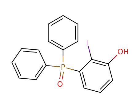 Molecular Structure of 854937-67-0 (3-(DIPHENYLPHOSPHINYL)-2-IODO-PHENOL)