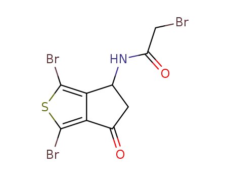 2-bromo-N-(1,3-dibromo-6-oxo-5,6-dihydro-4H-cyclopenta[c]thien-4-yl)acetamide