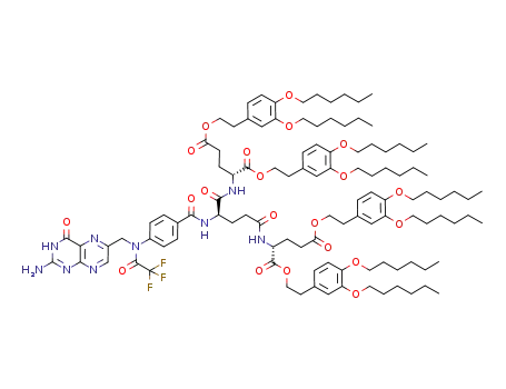α,γ-bis(D-glutamoyl)-N-[N10-(trifluoroacetyl)pteroyl]-D-glutamic acid tetra{2-[3,4-di(hexyloxy)phenyl]ethyl} ester