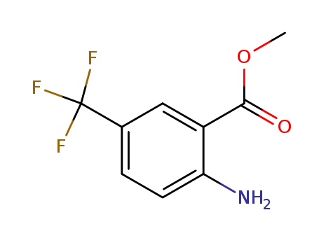 Molecular Structure of 117324-58-0 (METHYL 2-AMINO-5-(TRIFLUOROMETHYL)BENZOATE)
