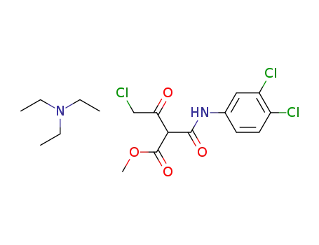 triethylammonium 3,4-dichlorophenylcarbamoyl(methoxycarbonyl)chloroacetylmethide