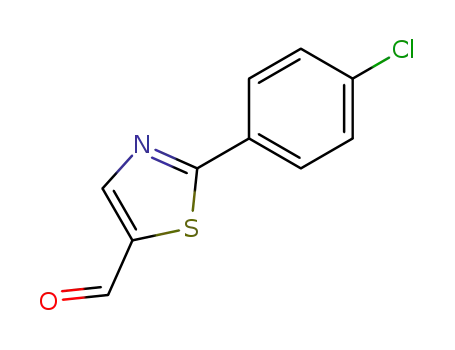 Molecular Structure of 721920-84-9 (2-(4-Chlorophenyl)thiazole-5-carbaldehyde)