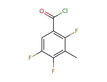 Molecular Structure of 112822-86-3 (Benzoyl chloride, 2,4,5-trifluoro-3-methyl-)