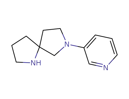 Molecular Structure of 646055-67-6 (1,7-Diazaspiro[4.4]nonane, 7-(3-pyridinyl)-)