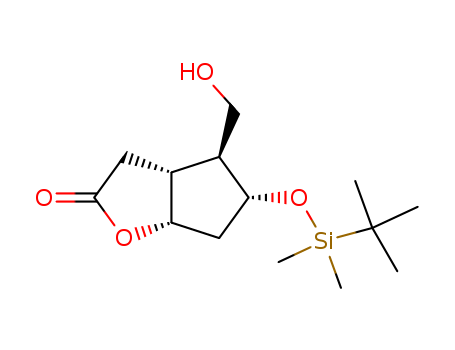 (3aR,4S,5R,6aS)-5-((tert-butyldimethylsilyl)oxy)-4-(hydroxymethyl)hexahydro-2H-cyclopenta[b]furan-2-one