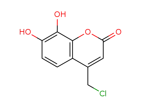 Molecular Structure of 19040-71-2 (4-(chloromethyl)-7,8-dihydroxy-2-benzopyrone)