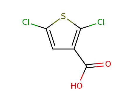 Molecular Structure of 36157-41-2 (2,5-DICHLOROTHIOPHENE-3-CARBOXYLIC ACID)