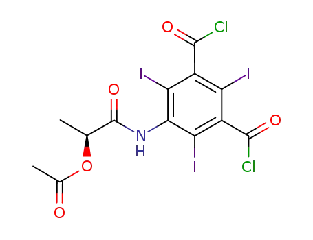S-(-)-5-[[2-(acetyloxy)-1-oxopropyl]amino]-2,4,6-triiodo-1,3-benzenedicarboxylic acid dichloride
