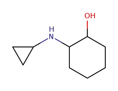 Molecular Structure of 726201-98-5 (Cyclohexanol, 2-(cyclopropylamino)- (9CI))