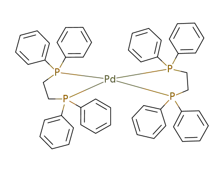 Molecular Structure of 31277-98-2 (Bis[1,2-bis(diphenylphosphino)ethane]palladium(0))