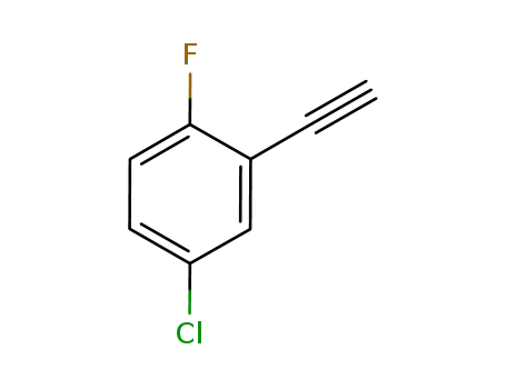 Molecular Structure of 657425-07-5 (Benzene, 4-chloro-2-ethynyl-1-fluoro-)