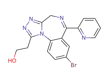 8-Bromo-1-(2-hydroxyethyl)-6-(2-pyridyl)-4H-s-triazolo[4,3-a][1,4]benzodiazepine