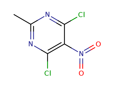 Pyrimidine,4,6-dichloro-2-methyl-5-nitro-