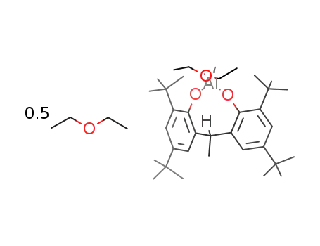 (diethyl ether)methyl(2,2'-ethylidenebis(4,6-di-tert-butylphenato))aluminum(III)*0.5(diethyl ether)
