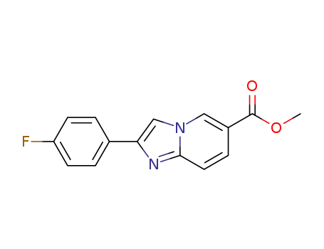 2-(4-fluoro-phenyl)-imidazo[1,2-a]pyridine-6-carboxylic acid methyl ester
