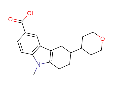 9-methyl-3-(tetrahydro-2H-pyran-4-yl)-2,3,4,9-tetrahydro-1H-carbazole-6-carboxylic acid
