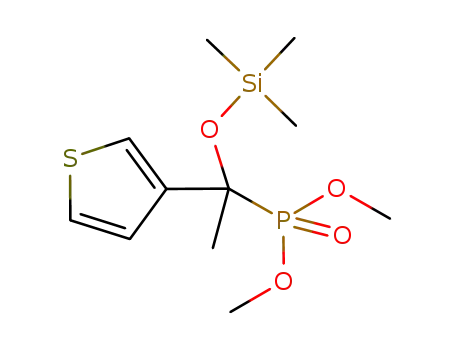(1-thiophen-3-yl-1-trimethylsilanyloxy-ethyl)-phosphonic acid dimethyl ester
