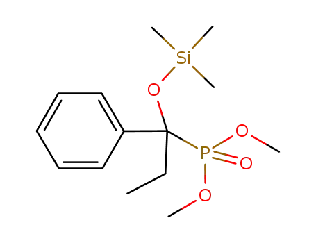 (1-phenyl-1-trimethylsilanyloxy-propyl)-phosphonic acid dimethyl ester