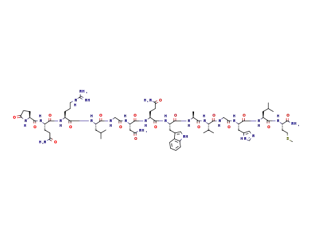 Molecular Structure of 31362-50-2 (Bombesin)