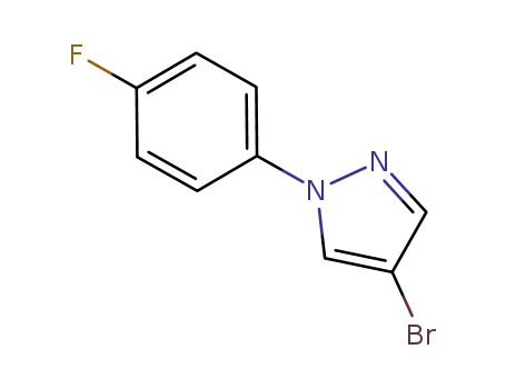 Molecular Structure of 957062-56-5 (4-Bromo-1-(4-fluorophenyl)-1H-pyrazole)