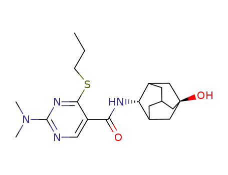 2-dimethylamino-N-[(2r,5s)-5-hydroxyadamantan-2-yl]-4-propylsulfanylpyrimidine-5-carboxamide