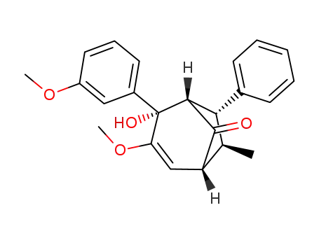 (1RS,4SR,5SR,6RS,7RS)-4-hydroxy-3-methoxy-4-(3-methoxyphenyl)-7-methyl-6-phenylbicyclo[3.2.1]oct-2-en-8-one