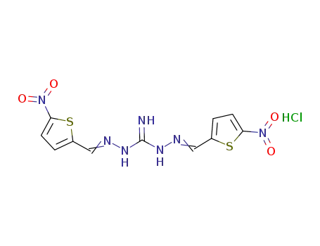 1,3-bis-((5-nitrothiophen-2-yl-methylidene)amino)guanidine hydrochloride