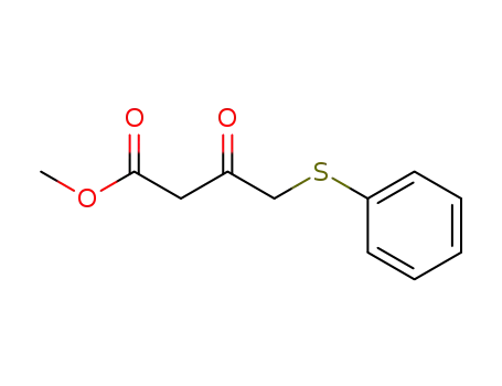 Molecular Structure of 71483-05-1 (methyl 3-oxo-4-(phenylthio)butanoate)