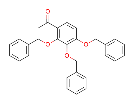Molecular Structure of 50439-63-9 (Ethanone, 1-[2,3,4-tris(phenylmethoxy)phenyl]-)