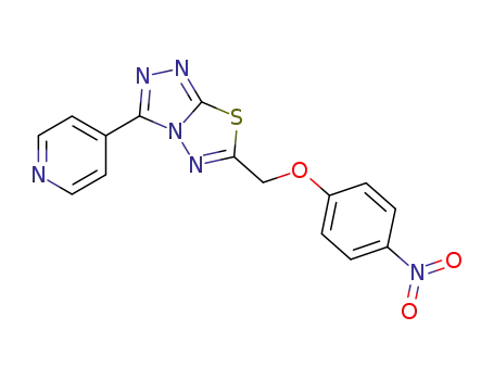 6-((4-nitrophenoxy)methyl)-3-(pyridin-4-yl)[1,2,4]triazolo[3,4-b][1,3,4]thiadiazole