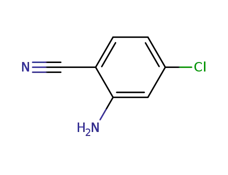 Molecular Structure of 38487-86-4 (2-Amino-4-chlorobenzonitrile)