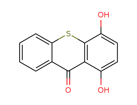Molecular Structure of 14992-80-4 (9H-Thioxanthen-9-one, 1,4-dihydroxy-)