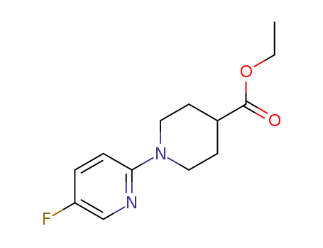Molecular Structure of 1310820-59-7 (ethyl 1-(5-fluoropyridin-2-yl)piperidine-4-carboxylate)