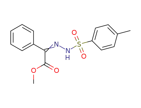 Molecular Structure of 18793-81-2 (methyl (2Z)-{2-[(4-methylphenyl)sulfonyl]hydrazinylidene}(phenyl)ethanoate)