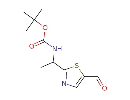 tert-butyl 1-(5-formylthiazol-2-yl)ethylcarbamate