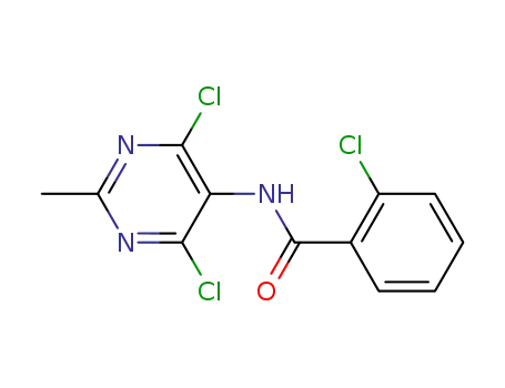 2-chloro-N-(4,6-dichloro-2-methylpyrimidin-5-yl)benzamide