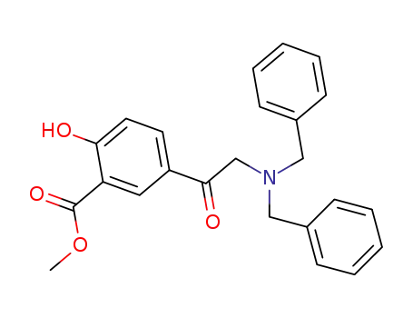 Molecular Structure of 36270-04-9 (Methyl 5-(2-(dibenzylaMino)acetyl)-2-hydroxybenzoate)