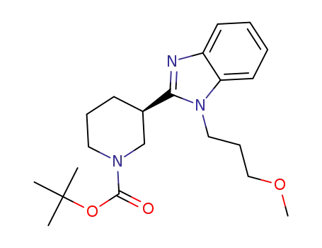 (R)-tert-butyl 3-(1-(3-methoxypropyl)-1H-benzo[d]imidazol-2-yl)piperidine-1-carboxylate