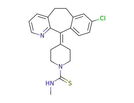 4-(8-chloro-5,6-dihydro-11H-benzo[5,6]cyclohepta[1,2-b]pyridin-11-ylidene)-N-methyl-1-piperidinecarbothioamide