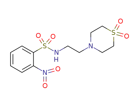 N-(2-(1,1-dioxido-4-thiomorpholinyl)ethyl)-2-nitrobenzenesulfonamide