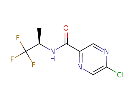 5-chloro-N-[(1R)-2,2,2-trifluoro-1-methylethyl]pyrazine-2-carboxamide