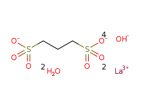 C3H6O6S2(2-)*4HO(1-)*2La(3+)*2H2O