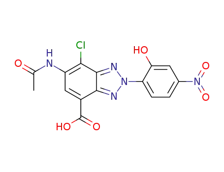 6-acetylamino-7-chloro-2-(2-hydroxy-4-nitrophenyl)-2H-benzotriazole-4-carboxylic acid